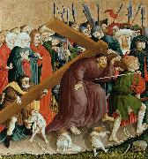 Hans Multscher The Cross of Christ; The Wings of the Wurzach Altar oil painting reproduction